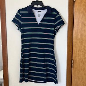 Striped Fitted Mini Dress